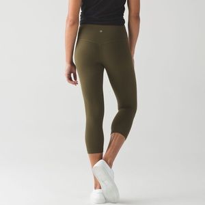 Lululemon Align Crop Leggings  - Military Green